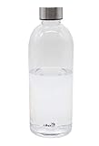 ANTIFUGAS. El tapón a rosca de acero inoxidable evita derrames y pérdidas de líquido de manera efectiva. En interior del cierre es de plástico libre de BPA. La boca de la botella tiene un diámetro de 3 cm, ancho suficiente para introducir trozos de fruta, limón o bolsitas de té.
