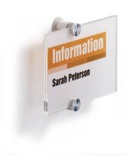 Preisvergleich Produktbild Durable Trschild CRYSTAL SIGN, 148 x 105 mm, transparent