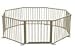 FoxHunter Portable Baby Child Children Foldable Playpen Play Pen Room Divider Wood Wooden 8 Side Panel Heavy Duty New
