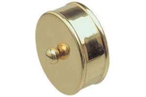 JACKSON WOODTURNERS Brass Medium End Caps - Pair 54mm Diameter