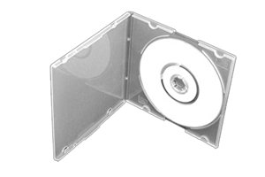 25 x Single CD/DVD transparent 8 cm Jewel Cases von dragontrading® - 2