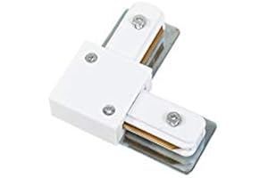 QAZQA Connettore a L per binario monofase bianco