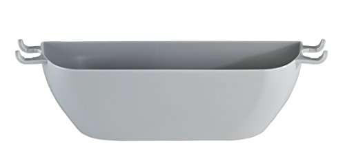 Wenko 22592100 Wandablage Aufbewahrungskorb, Dusch-Caddy, Befestigen ohne bohren, Thermoplastischer Kunststoff, grau, 7 x 30 x 8 cm - 4