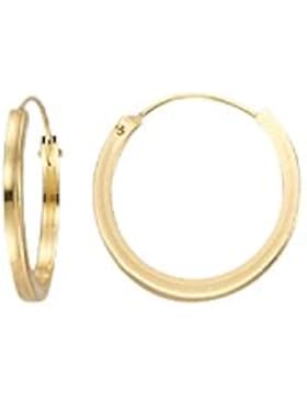 *585 Gold Damen Herren Kinder Ohrringe Ohrschmuck Creolen 1,5x12mm*