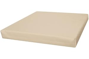 MOTHER LAND Water Resistance Rattan Patio Furniture Sofa Replacement Cushion seat Cover Pads (Seat 65cm x 65cm, x8cm, Cream)