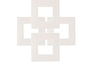 NCaan 4pk Light Switch Finger Plate (Single, White)