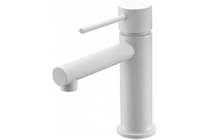 MICE COLLECTION Grifo lavabo monomando blanco mate Milos Stick Imex BDYS045-1BL (BDYS045-1BL Grifo Lavabo)
