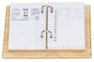 LOT SOCLE EPHEMERIDE MODELE BOIS + RECHARGE BLOC EPHEMERIDE LECAS DATE A DROITE 2018