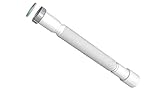  BONOMINI Tubo flexible de desagüe, sifón, separador de olores para lavabo de 5/4\" y 32 mm de diámetro, montaje sencillo sin herramientas, ampliable de 390 - 865 mm