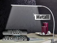 Lunartec Voll schwenkbare LED-Schreibtisch-Lampe aus Metall - 4