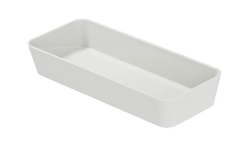 WENKO 20914100 Ablage Gom White, Kunststoff - Polystyrol, 24 x 4 x 10 cm, Weiß
