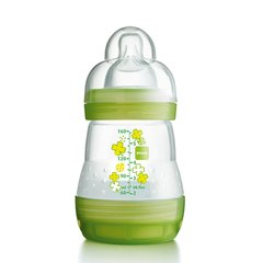 MAM 160ml Anti-Colic Bottle 1 Pack (Green)