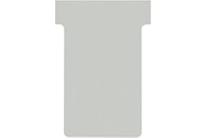 Nobo, Lot de 100 fiches T pour planning, Indice 2, Gris, 2002010