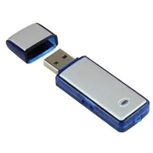 UniZoom 4GB USB Voice Audio Recorder Pendrive Flash Drive 8 Hours Digital Recorder ,Black:Blue