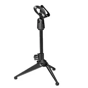 DEVICE OF URBAN INFOTECH Heavy Base Adjustable Desktop Table top Mini Microphone Stand With Mic Holder for Studio Sound Recording Meeting, Lecture & Podcasts (TRIPOD MIC STAND)