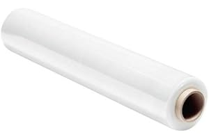 SBS FILM ESTENSIBILE PER IMBALLAGGIO Colore Bianco, MANUALE H50, 23 Micron, Scatola da 6 Rotoli