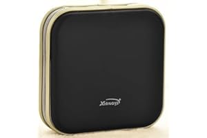 Biluer Porta CD, 1PCS Porta CD di Archiviazione 40 Capacità DVD Borsa Custodia DVD Custodia Protettiva Portatile Molto Adatto per i Viaggi L'uso in Auto Ea Casa (Nero)