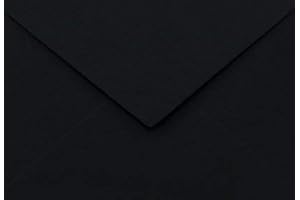 Netuno 500 buste lettera colorate nero formato C6 114 x 162 mm 115g Sirio Color Nero buste c6 carta colorata per feste di compleanno matrimonio