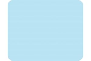 PEARL GLASS Medium Glass Worktop Saver - Pastel Blue - 40 x 30cm