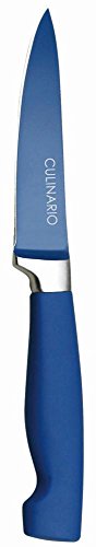 culinario Schälmesser, mit Klingenschutz, blau