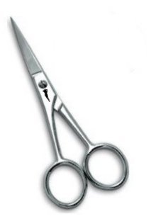 Princess Care SoloC SS Curved Tip Moustache Scissors