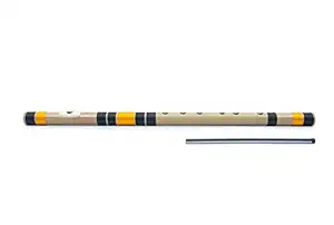 Radhe Flutes PVC Fiber C Natural Bansuri Middle Octave LEFT HANDED