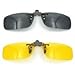 CONNECTWIDE® Combo Night Vision Clipon (1 Yellow+ 1 Black), Night Vision Glasses Sunglasses Combo Pack for Driving Cycling ,1 Piece, Size;(14*4.5*1 cm) RS.499.00