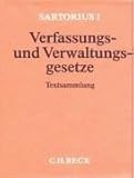 Image de Sartorius 1. Verfassungs- und Verwaltungsgesetze der Bundesrepublik Deutschland. Grundwerk ohne Fort