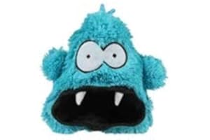 COOCKOO, Hangry Crackle Spielzeug, 19 cm, blau, lustiges Plüschspielzeug, Macht EIN lustiges Geräusch, Mund aus Polyester, um Ball oder Snacks zu verstecken, weich und gepolstert, langlebig und