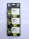XL Color. Hewlett-Packard - 3 cartuchos de tinta XL originales (para HP Officejet Pro 8600 (Cian/Amarillo/Magenta), incluye 10 hojas de papel fotográfico de 10 x 15 cm y 240g/m²)
