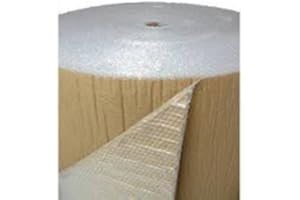 HELGUEFER - Papel Burbuja con Kraft para Embalar | Rollo Burbujas Embalaje 160 cm x 150 m | Plastico Burbujas Polietileno con Papel Kraft Protector | Ideal Mudanzas, Envíos y Almacenaje