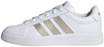 adidas Donna Grand Court Base 3.0 Shoes, Ftwr White/Cyber Met./Ftwr White, 36 EU