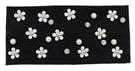 Pearl Flowers Cotton Headbands For Hair, Female Wide Elastic Headwear With Beads