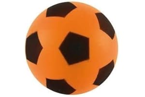 eMKay® 17.5cm Orange Football | Indoor/Outdoor Soft Sponge Foam Soccer Ball Great Fun For Adults And Kids Boys & Girls