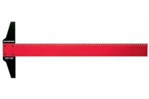 Rumold 345.100 Elastischem Kunststoff Zeichen-Schienen GMT mit mm-Teilung, Braun, 100cm Länge