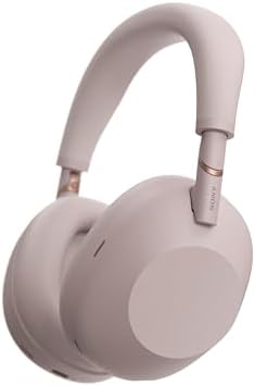 Sony WH-1000XM6 cuffie premium wireless Bluetooth over-ear con Noise Cancelling, suono Hi-Res, design pieghevole, custodia resistente, 30 ore di autonomia NC on, iOS e Android –Sand Pink