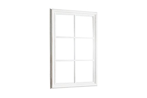 Romantischer Spiegel WINDOW weiß 105 cm im Shabby Look Wandspiegel Dekoration Standspiegel Fenster-Optik - 6