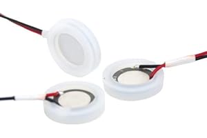 zalati Parti di ricambio per umidificatore, 4 dischi in ceramica, 1,7 MHz, nebulizzatore ad ultrasuoni, con filo e anello di tenuta per umidificatore fai da te riparato