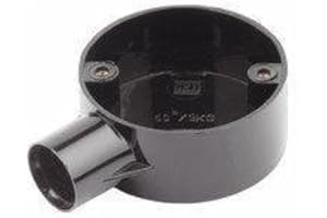 CED ELECTRICAL CED 20MM Black PVC Conduit Stop End Terminal Box - Water Resistant