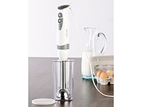 Rosenstein & Söhne Hochwertiger Edelstahl-Stabmixer mit Becher, 450 W - 9