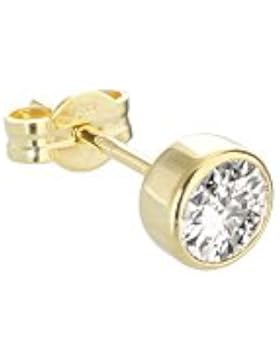 NKlaus SINGLE Ohrstecker Gold 333er 5,5mm Cubic Zirkonia DAMEN HERREN KINDER 1933