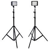 Neewer® Photographie 126 LED Studio Vidéo Lumière Kit, Compris (2) CN-126 Réglables Ultra Haute Puissance Panneau DSLR Caméscope LED Vidéo Lumières (2) 75"/190cm Grands Pieds d'Éclairage Supports de Lumière Studio