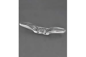 TAHOEBAY Cleat Hook Roman Blind Cord Hook Clear Plastic 63MM 2.5 INCH (Pack of 4) Screws and Plugs NOT Included x2 per Cleat