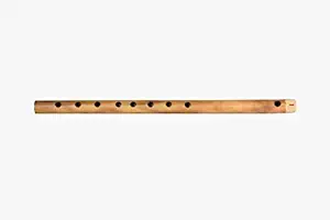 Kannan Musical Instruments Carnatic Side Flute, 8 Holes (scale 1), Sandal with brown