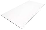 birke multiplex weiß melamin schwerentflammbar Kunststoff Bastelplatten weiß 1000 x 500 x 3 mm zum Basteln, für Modellbau, Möbelverblendung, Laubsägearbeiten, Schilder, Werbetafeln