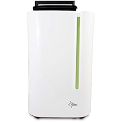 SUNTEC déshumidificateur DryFix 20 Lumio [pour des pièces jusqu'à 150 m³ (~65 m²), capacité de déshumidification=20l/jour, fonction de purification d'air, utilisable pour sécher les linges, 370 watts]
