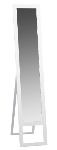 HomeTrends4You 888350 Standspiegel, 35 x 175 x 35 cm, weiß Hochglanz