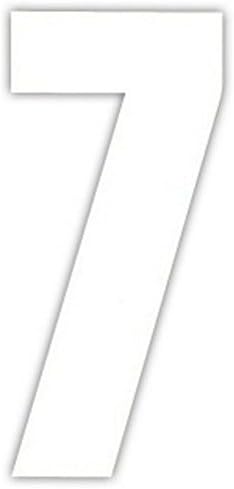 5 x 'Number 7' Wheelie Bin Numbers Self Adhesive Stickers