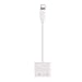 Produktbild Minzhi Dual-8-Pin-Adapter Lade Hören Kopfhörer-Teiler Kopfhörer-Buchse Aux-Kabel-Konverter für iPhone X 7 8 Plus