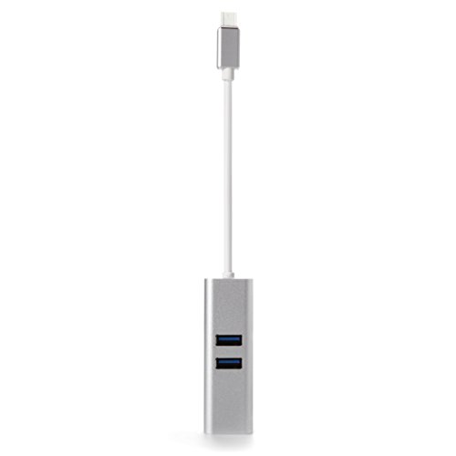 granvela® usb-c zu 2 Port USB 3.0 Hub Adapter mit der U89 Ladeanschluss für USB Geräten, einschließlich der U89 das neue MacBook, Chromebook Pixel und mehr - 2